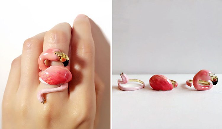 flamingo-animal-rings