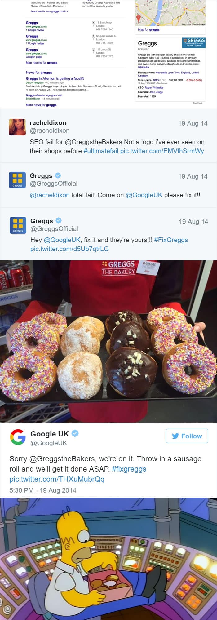 greggs-google-complaint-and-response