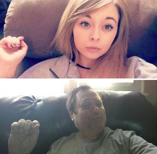 hand-and-pout-dad-trolling-daughter-selfie