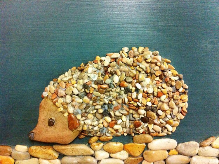 hedgehog-stone-art