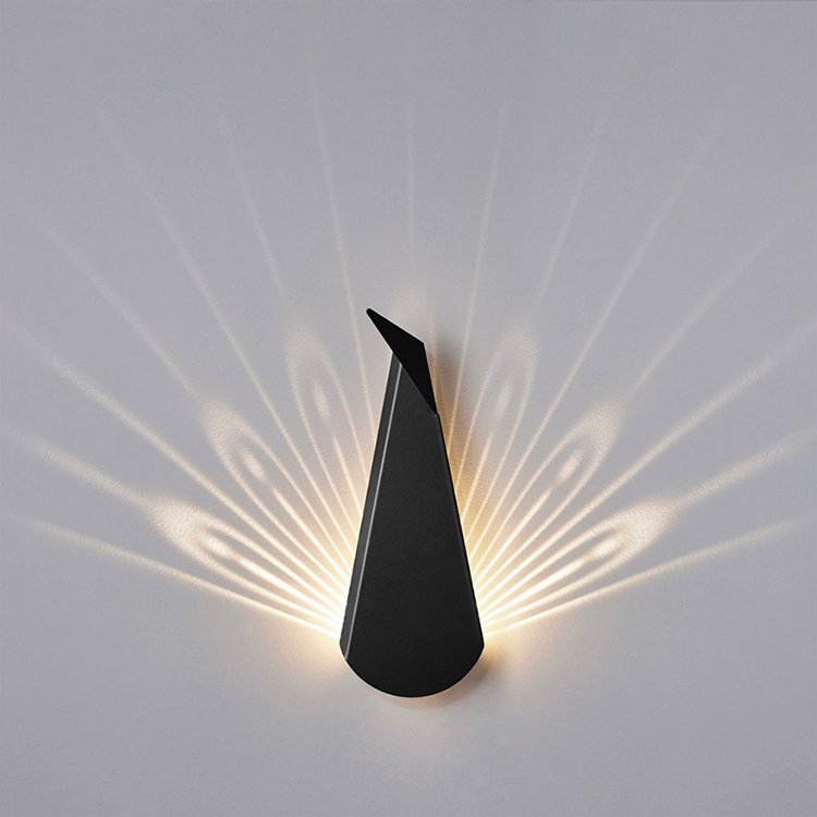 peacock-light-on-wall-light