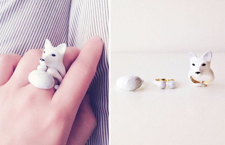 snow-fox-animal-rings