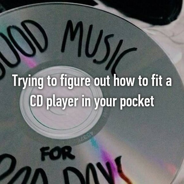 90s nostalgia cd player in pocket