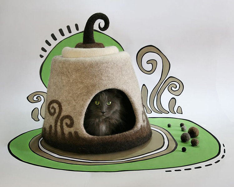 my-felted-world-brown-felt-cat-house