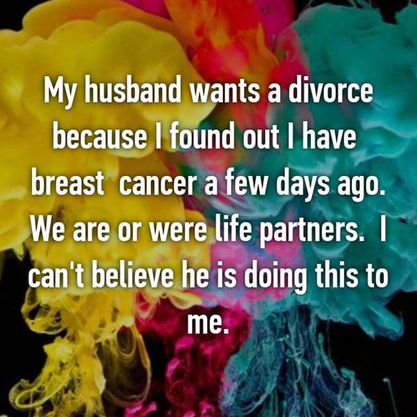 Shocking Divorce Reasons breast cancer