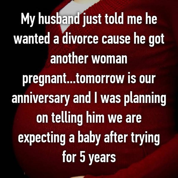 Shocking Divorce Reasons expecting a baby