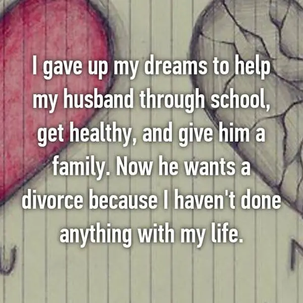 Shocking Divorce Reasons havent done anything with life