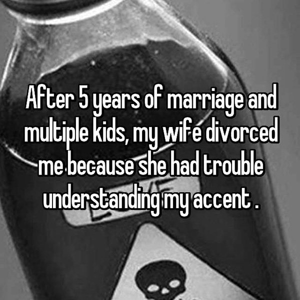 Shocking Divorce Reasons understanding accent