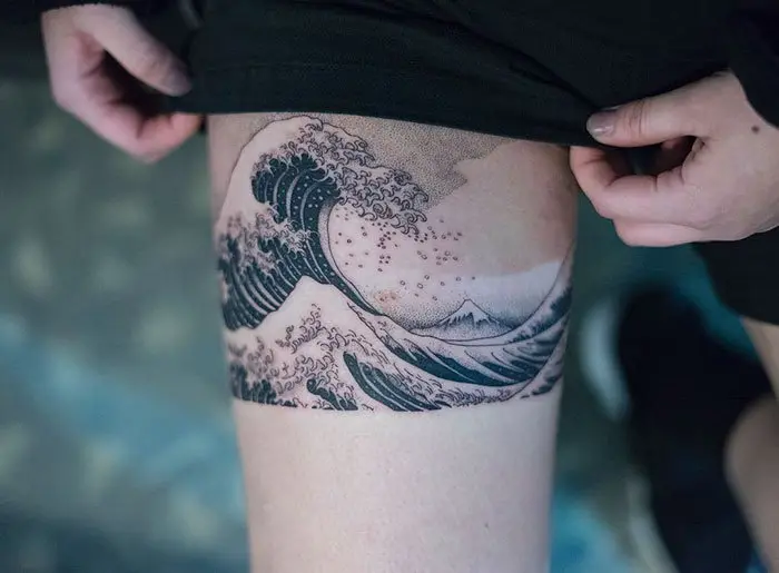 The Great Wave Off Kanagawa, Hokusai tattoo