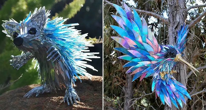 artists-recycles-cds-sculptures-sean-avery