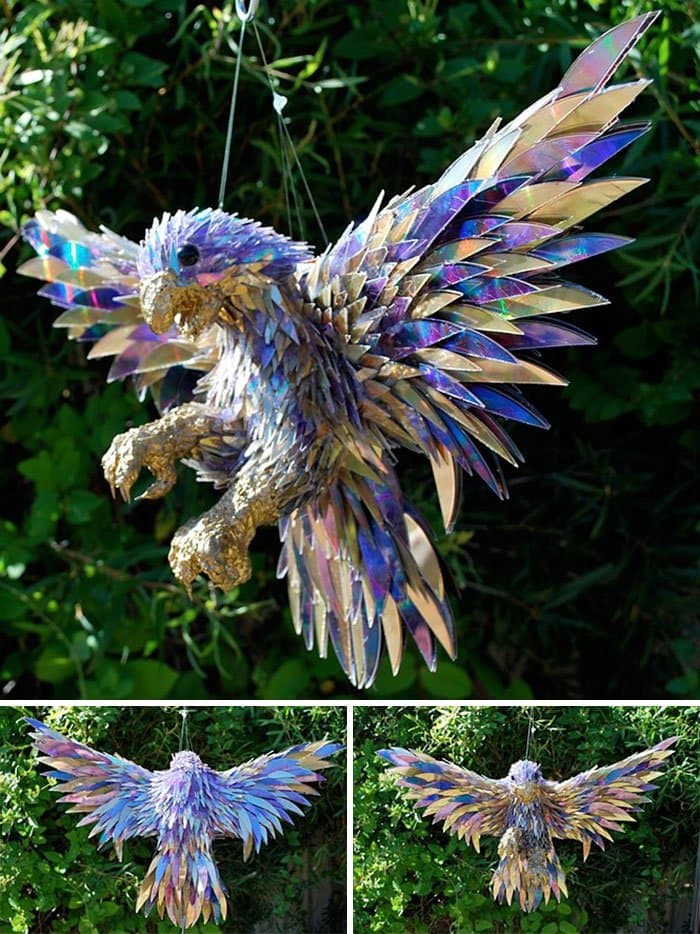 cd-animal-sculptures-peregrine falcon purple