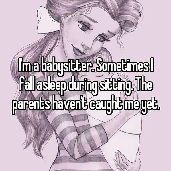 confessions from babysitters fall asleep