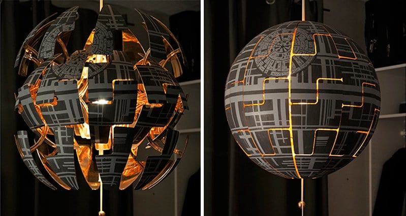 Creative Transform IKEA Lamp Into Mighty Death Star