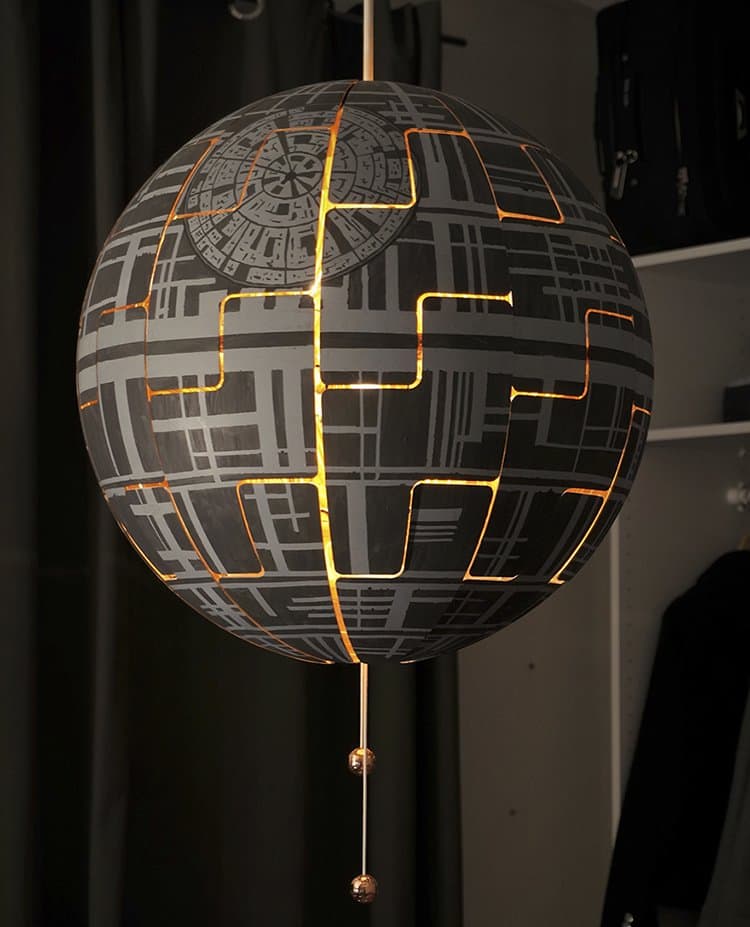 death star IKEA lamp