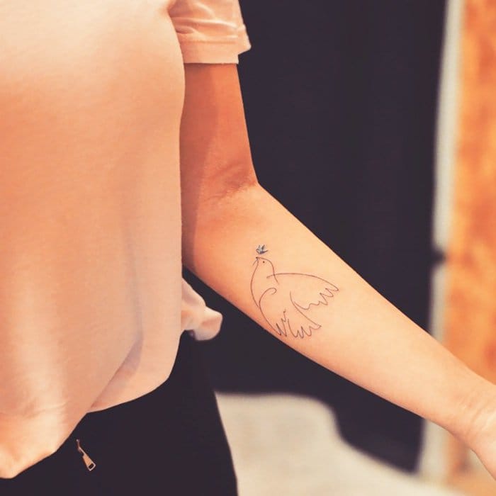 dove of peace picasso tattoo