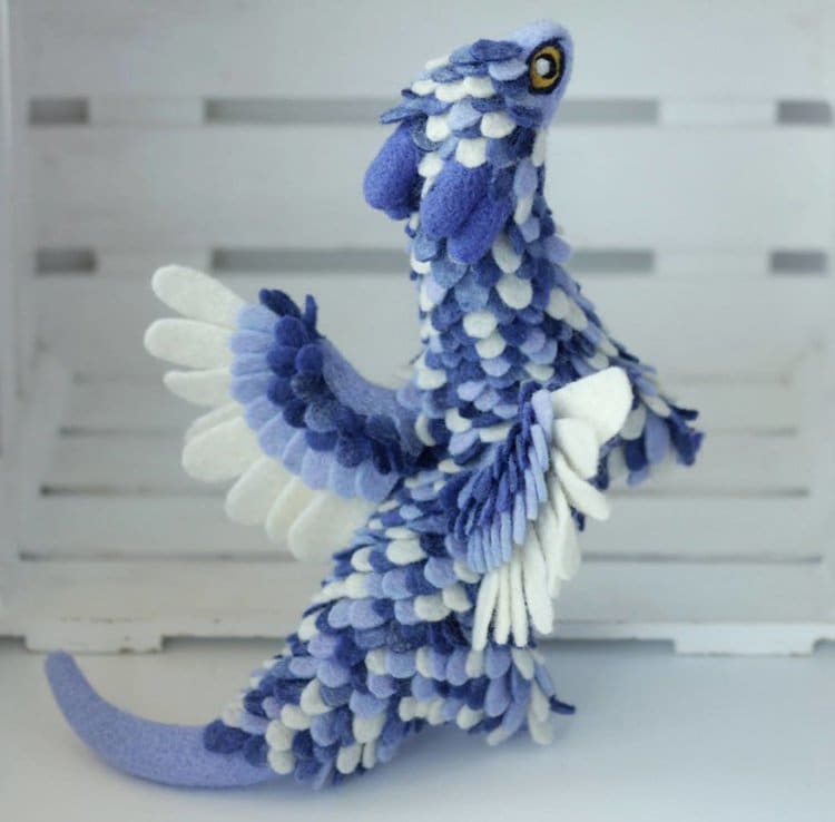 felt-dragons-alena-bobrova-blue-and-white