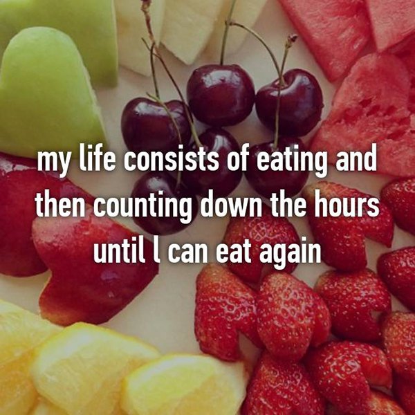 foodie problems eating counting down hours