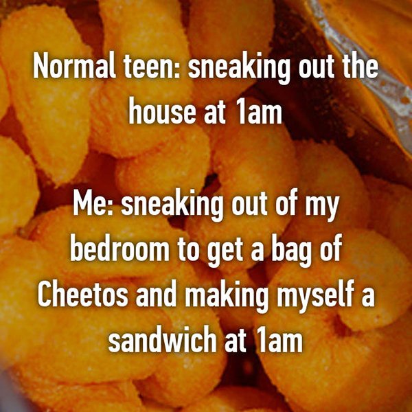 foodie problems sneaking for food