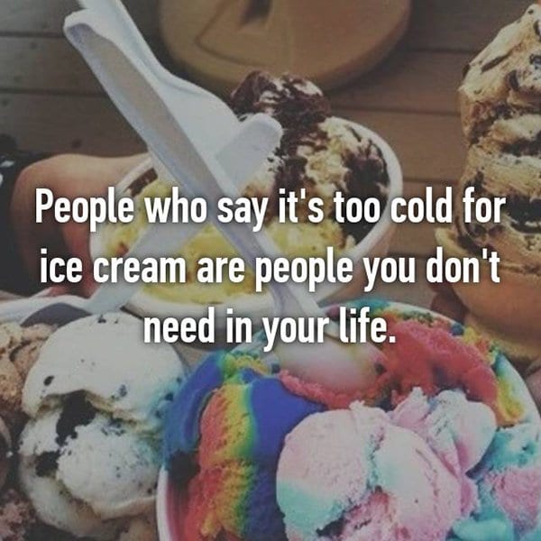 foodie problems too cold for ice cream