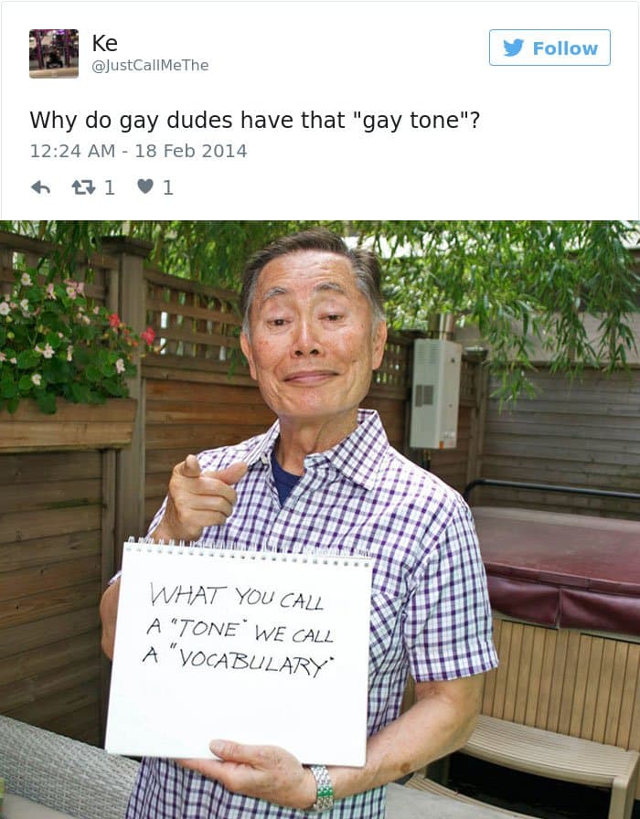 funny-george-takei-comebacks gay tone