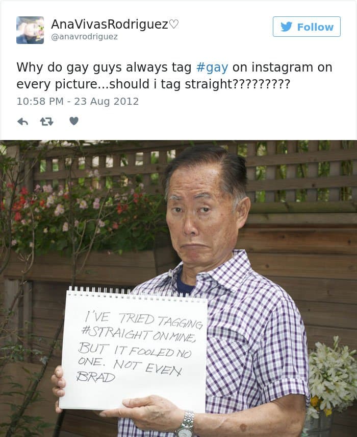 funny-george-takei-comebacks tagging gay