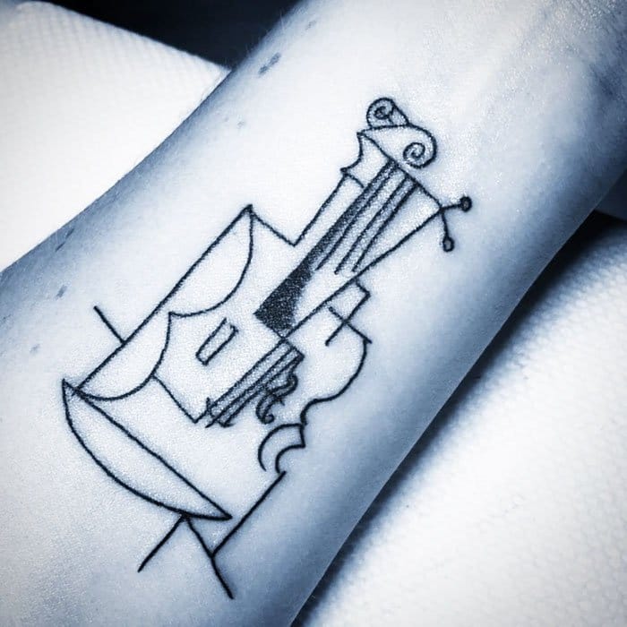 guitar picasso tattoo