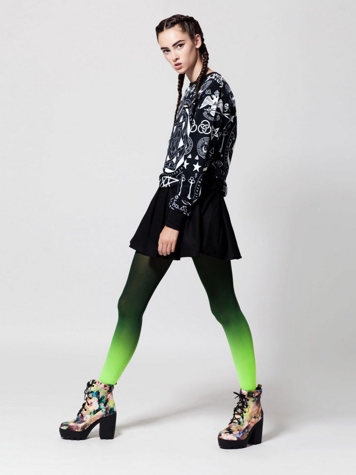 These Hand Dyed Ombre Tights By Tiffany Ju Will Make You Stand Out