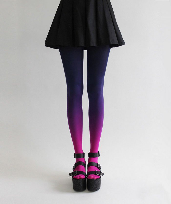 hand-dyed-ombre-tights-tiffany-ju-pink blue purple