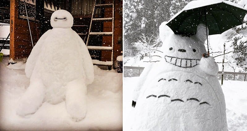 japan-snowman-snow-sculptures