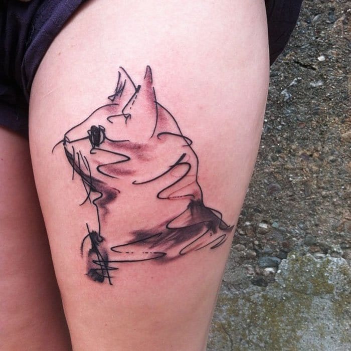 le chat pablo picasso tattoo