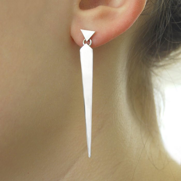 minimalist-earrings-geometric-spike dangle