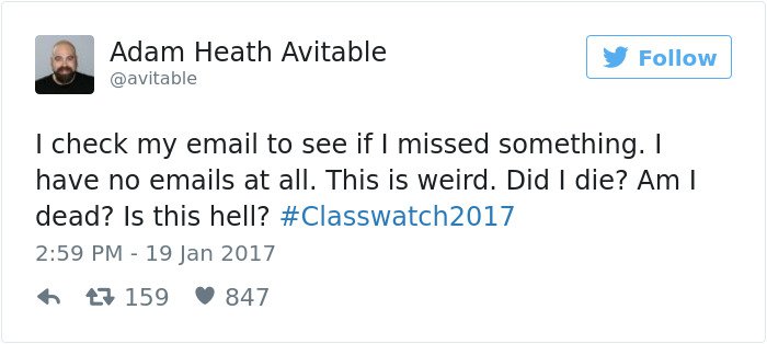professor tweet check email