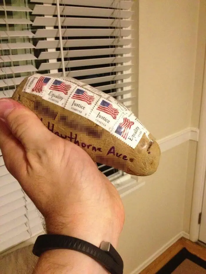 sibling pranks mailed a potato