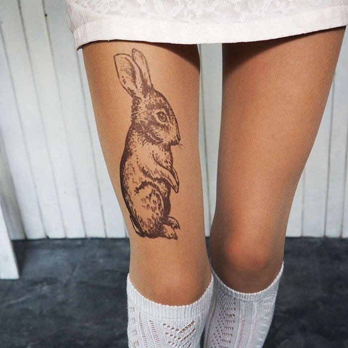 tattoo-tights rabbit
