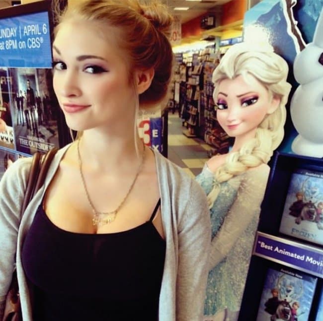 Real Life Cartoon Characters elsa frozen