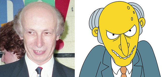 Real Life Cartoon Characters mr burns