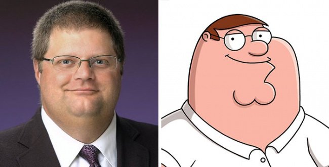 Real Life Cartoon Characters peter griffin family guy