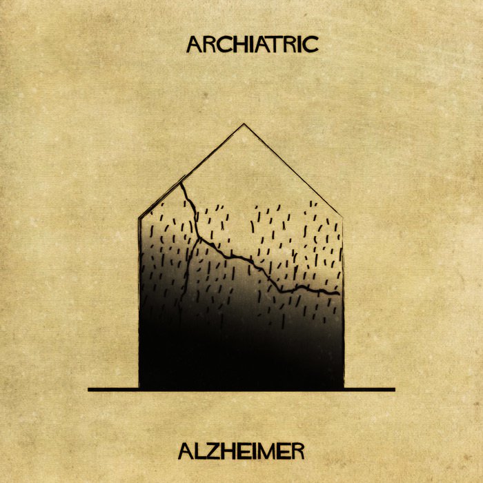 architectual-mental-illness-illustrations Federico Babina alzheimers