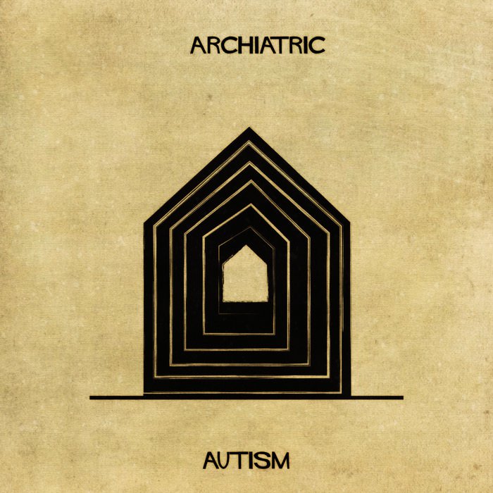 architectual-mental-illness-illustrations Federico Babina autism