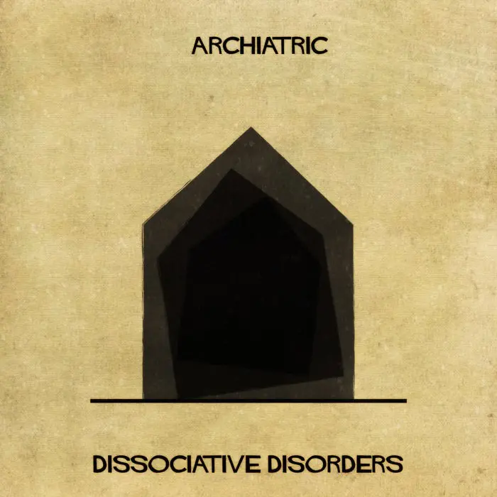 architectual-mental-illness-illustrations Federico Babina dissociative disorders