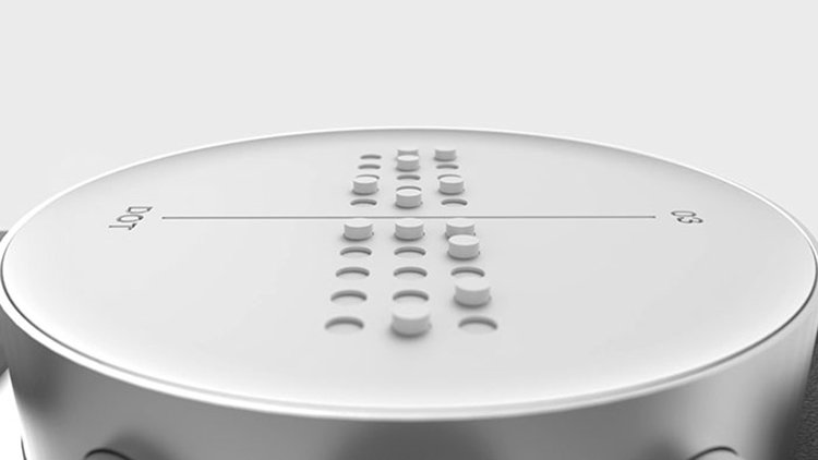 braille watch face view