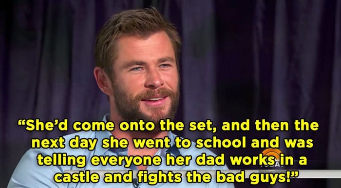 chris hemsworth best dad fights bad guys