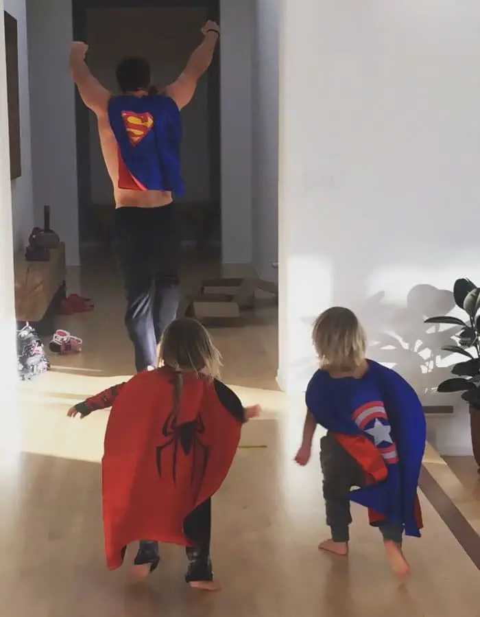 chris hemsworth best dad superhero camp