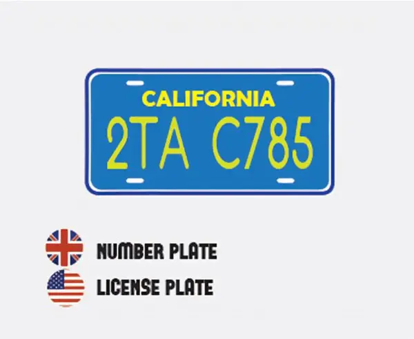 differences-us-british-english-number plate license plates