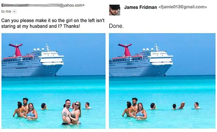 james fridman photoshop requests girl isnt staring