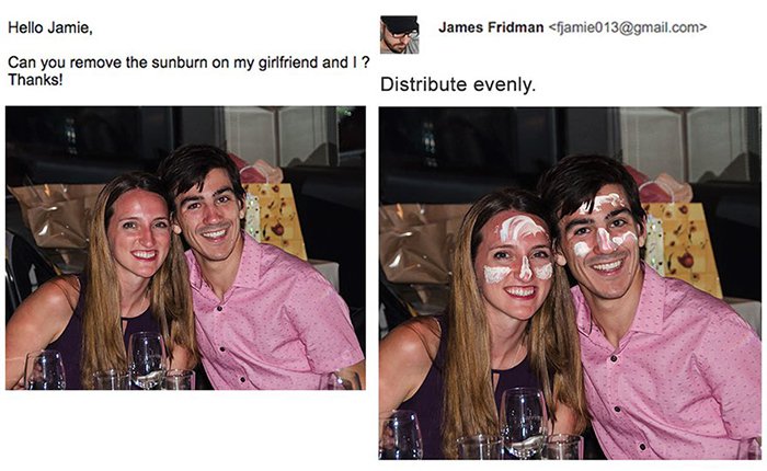james fridman photoshop requests remove sunburn
