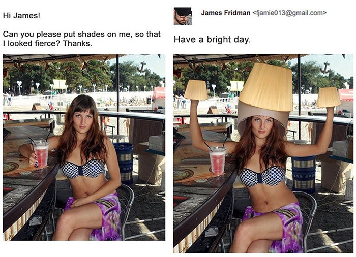james fridman photoshop requests shades on me