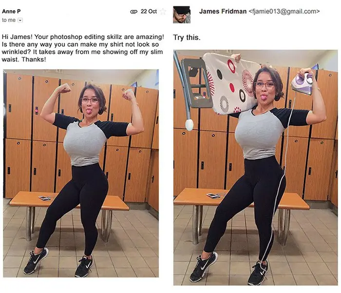 james fridman photoshop requests shirt look not so creased