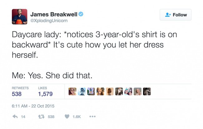 parenting tweets let her dress herself