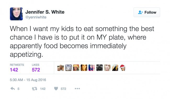 parenting tweets put it on my plate